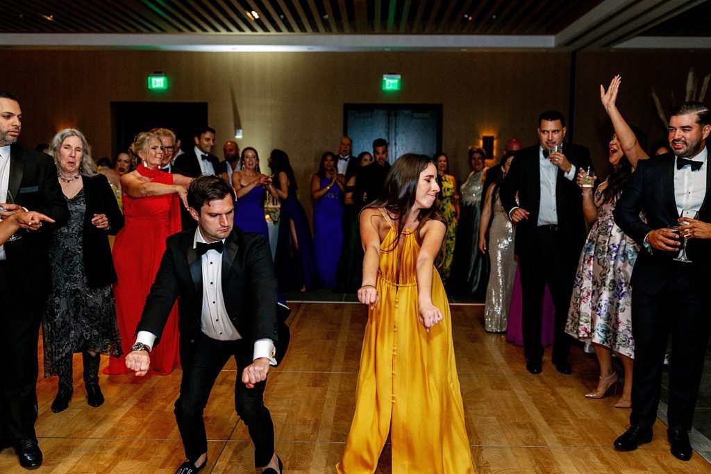 Guests dancing during the Reception
