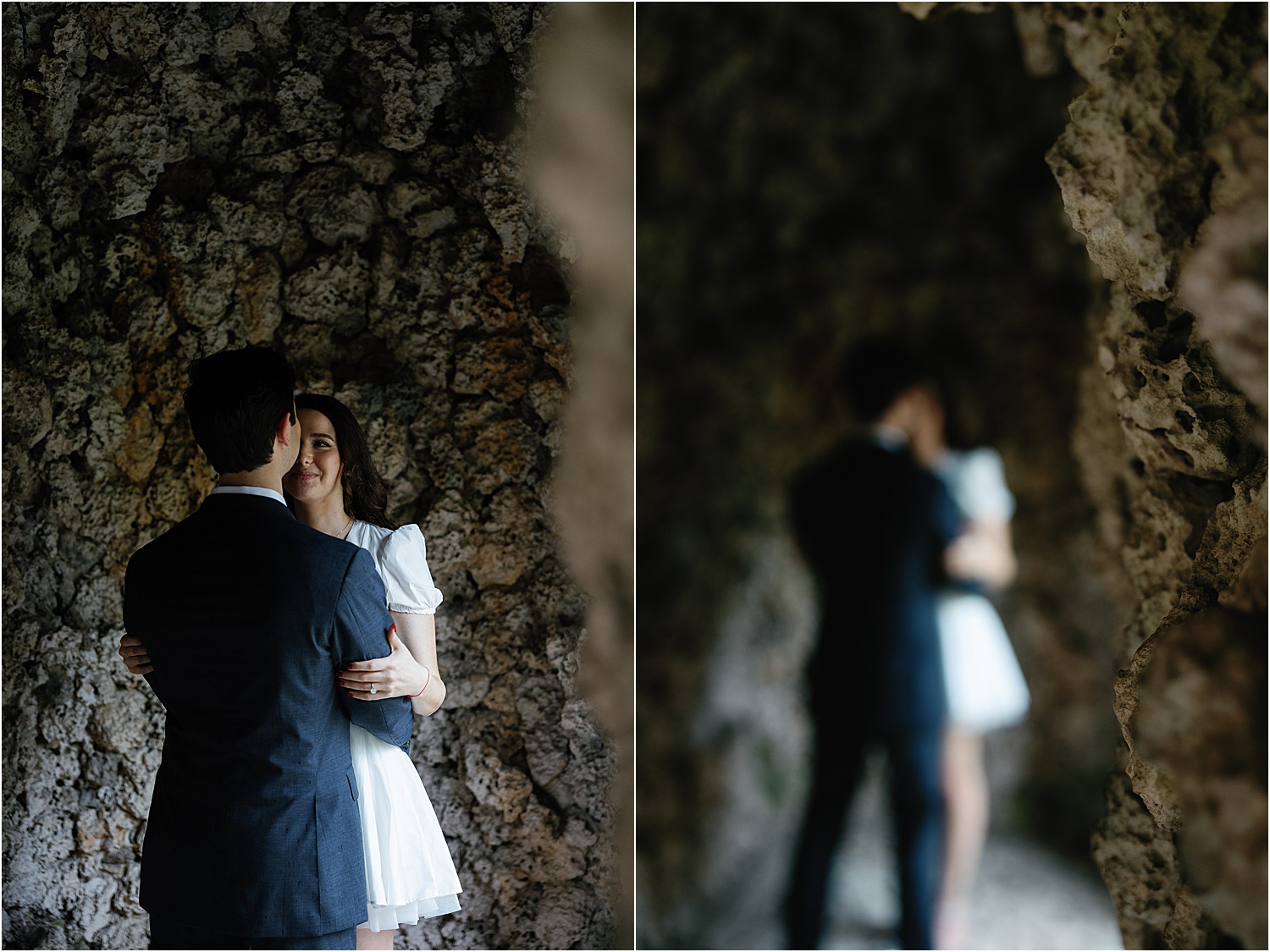 vizcaya proposal photos, couple after she said yes 